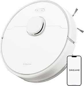 Dreame D9 Max Gen 2 Robot Vacuum Cleaner with Mop, 6000Pa Suction, LiDAR Navigation, 285 minutes Runtime, Suitable for Floors/Carpets/Pet Hair, WiFi/Alexa/App Control, 2 Years Warranty