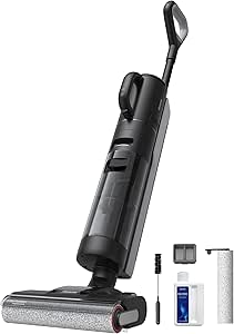 Dreame H12 Dual Wet & Dry Vacuum Cleaner, 16k Pa suction with 900ml water tank, 4-in-1 Cordless Multi-Surface Vacuum Cleaner, Self-Cleaning with 55°C Hot Air Drying, App Control, 2 years warranty